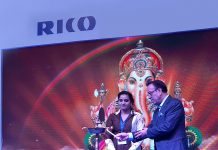 Arvind Kapur, Chairman, CEO & MD, Rico Auto at the lamp lighting ceremony of 4-Wheeler aftermarket Products announcing their foray in to 4-Wheeler Aftermarket