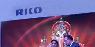 Arvind Kapur, Chairman, CEO & MD, Rico Auto at the lamp lighting ceremony of 4-Wheeler aftermarket Products announcing their foray in to 4-Wheeler Aftermarket