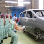 Workshop training for Students in Toyota Technical Training Institute