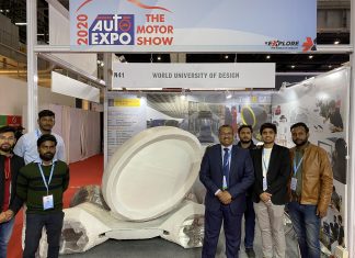 World University of design unveils Q Car at Auto Expo 2020 World University of design