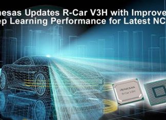 Renesas updates R-Car V3H with improved deep learning performance Renesas