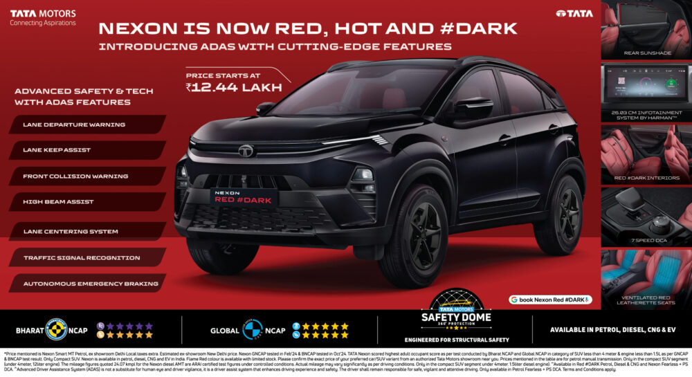 Tata Nexon Red Dark Key Visual