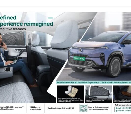 Tata Motors rolls out the Curvv with new executive features Tata Curvv.