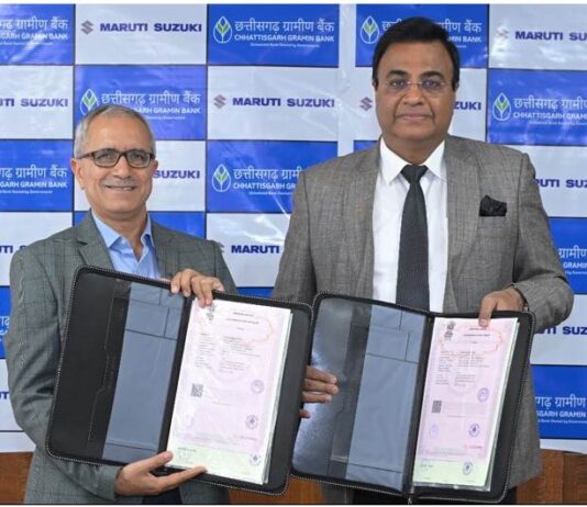 Maruti Suzuki ties with Chhattisgarh Gramin Bank to expand retail car financing network