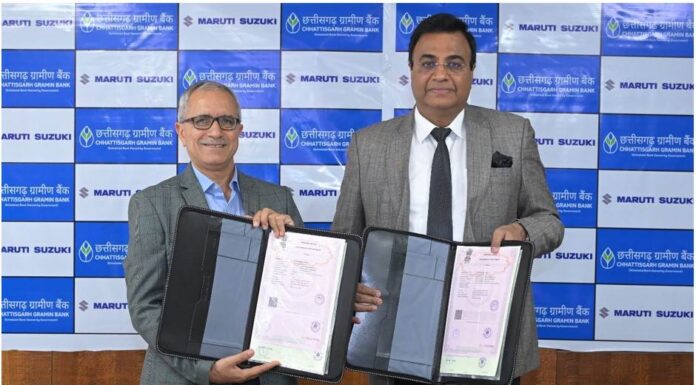 Maruti Suzuki ties with Chhattisgarh Gramin Bank to expand retail car financing network