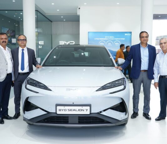 BYD India on expansion mode, opens a new showroom in Haryana BYD India