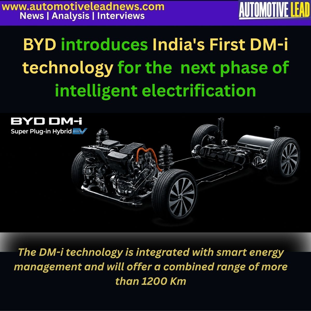 BYD introduces India’s First DM-i technology for the  next phase of intelligent electrification