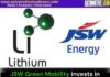 JSW Green Mobility invests in Lithium Urban Technologies Lithium Urban Technologies