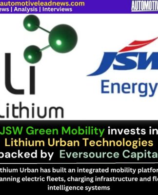 JSW Green Mobility invests in Lithium Urban Technologies Lithium Urban Technologies