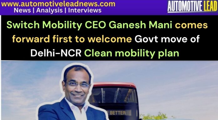 Switch Mobility CEO Ganesh Mani