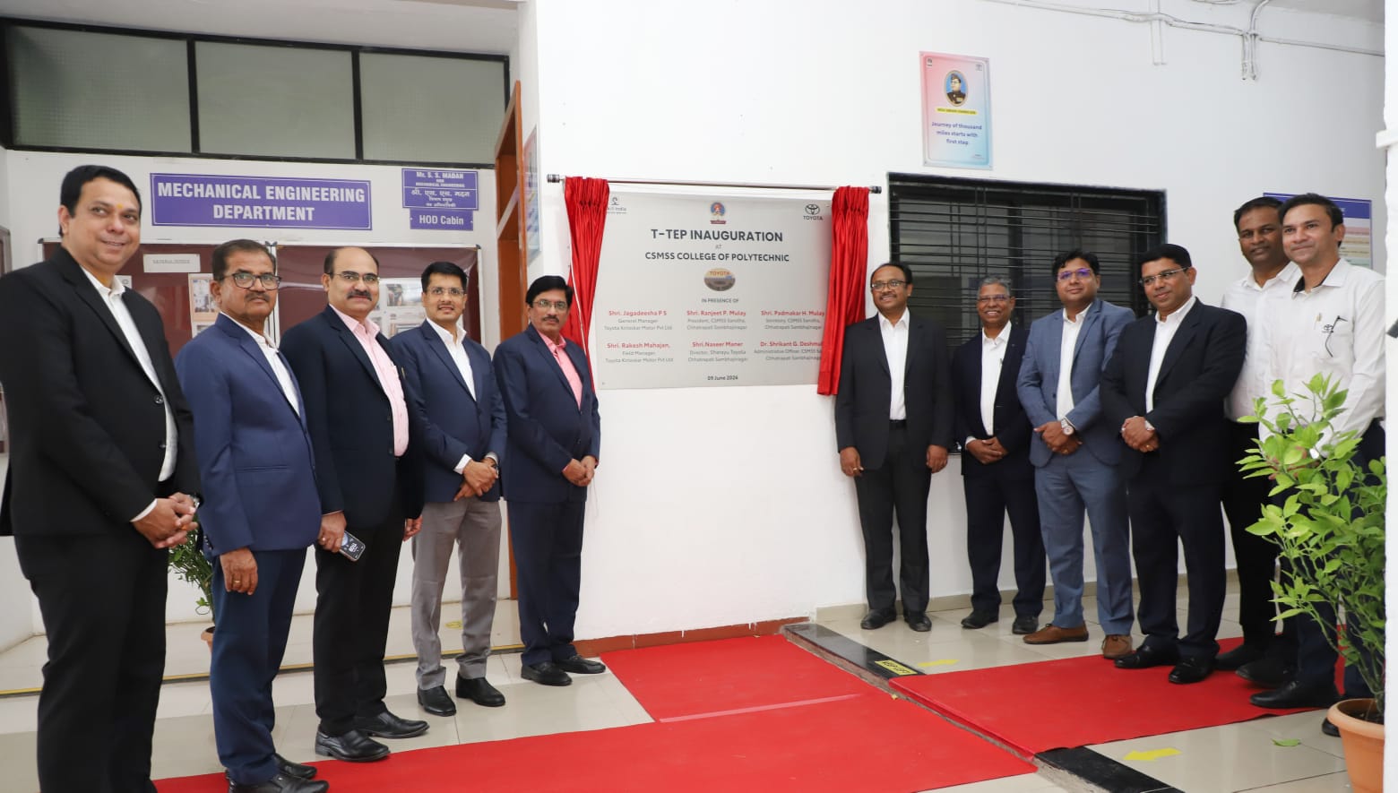 Toyota Technical Education Programme launched in a Maharashtra College