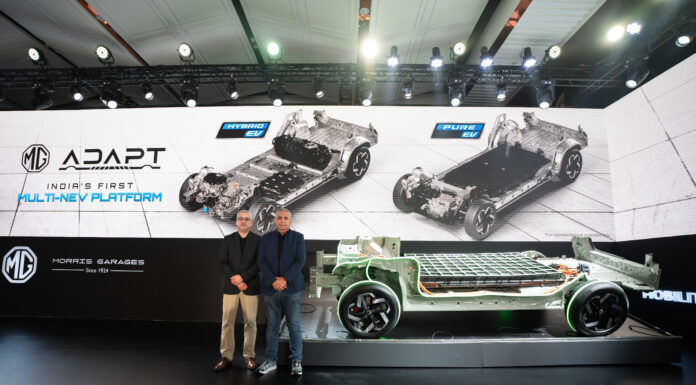 JSW MG Motor introduces India’s first Multi New Energy Vehicle platform MG ADAPT