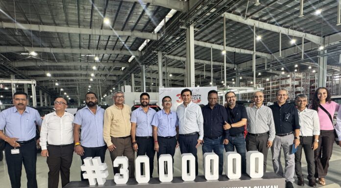 Mahindra Chakan plant crosses 30 lakh vehicles in production
